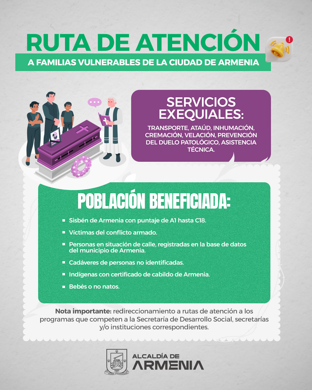 ruta exequiales